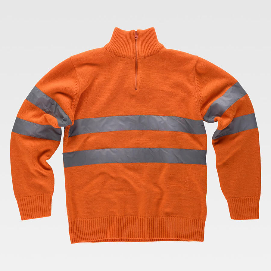 Pullover Mezza Zip Alta Visibilità Classe 2 C5508