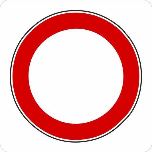 Cartello Divieto di Transito 40x40 cm in Polionda – 7,00€ cad. (min. 10 pz)