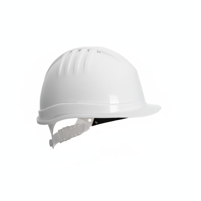 Elmetto di sicurezza bianco da cantiere EN 397