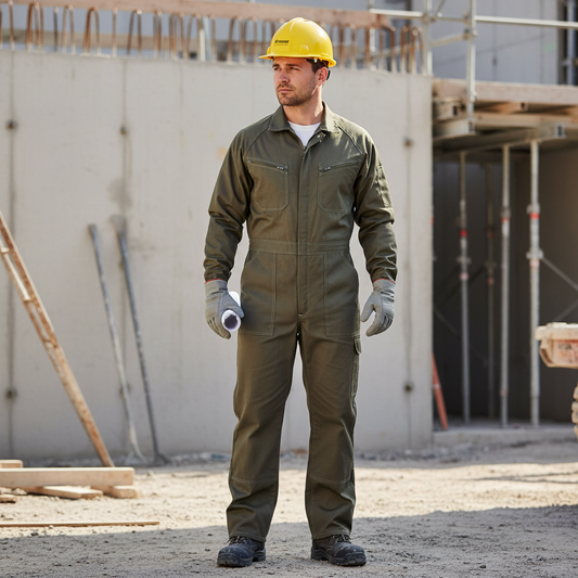 Uomo al lavoro con Tuta da Lavoro Intera B2000