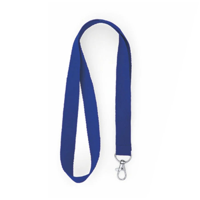 Lanyard portabadge in poliestere con moschettone