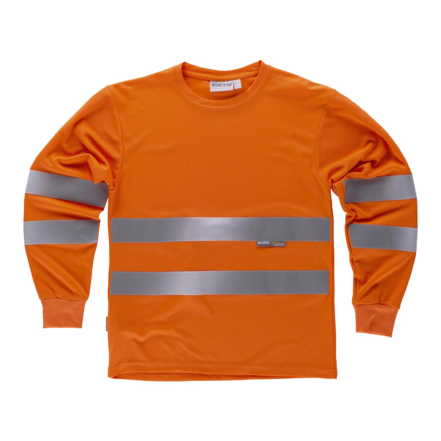 Kit 3 pz - T-Shirt Manica Lunga Alta Visibilità Classe 2 - Workteam C3933
