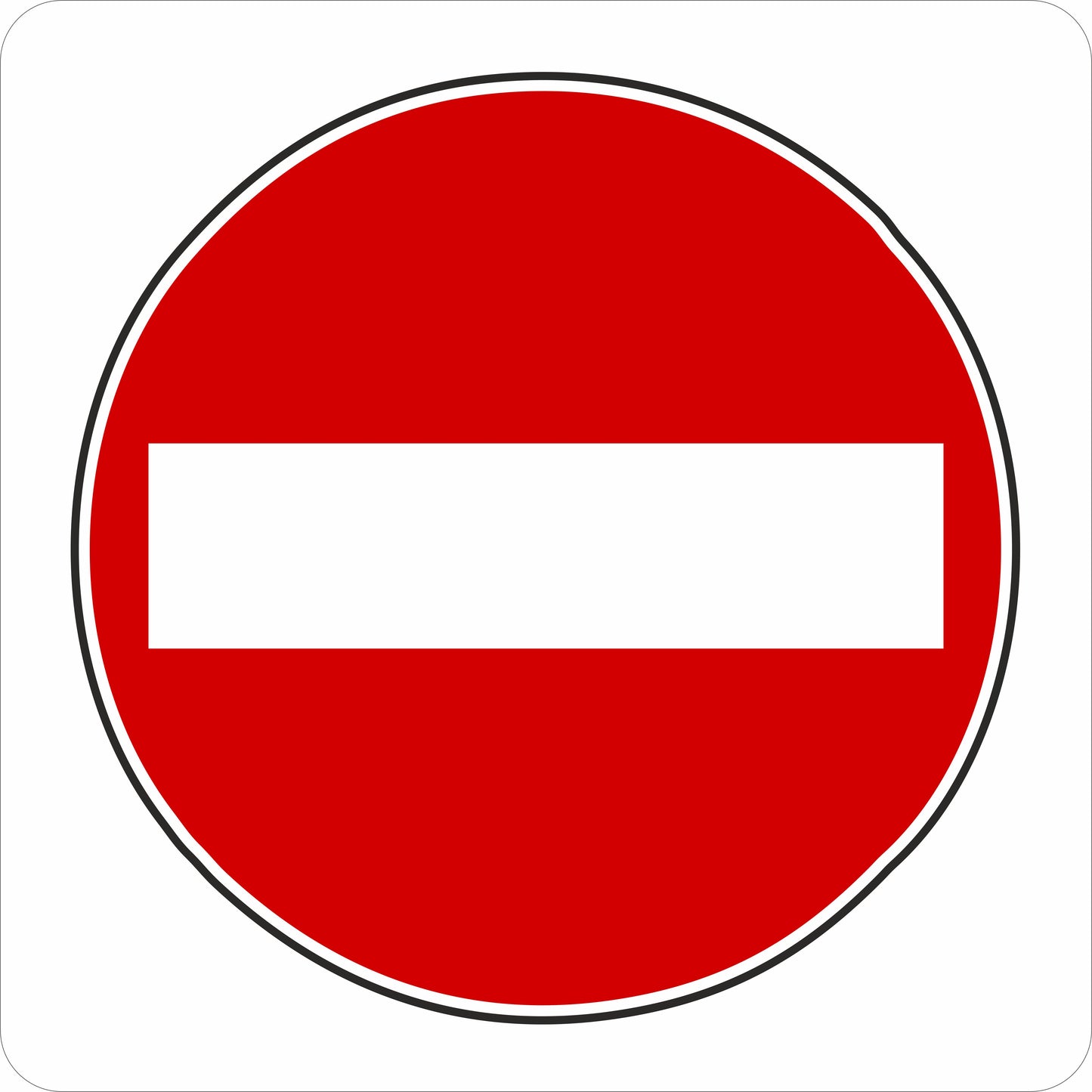 Cartello Senso Vietato 40x40 cm in Polionda – 7,00€ cad. (min. 10 pz)