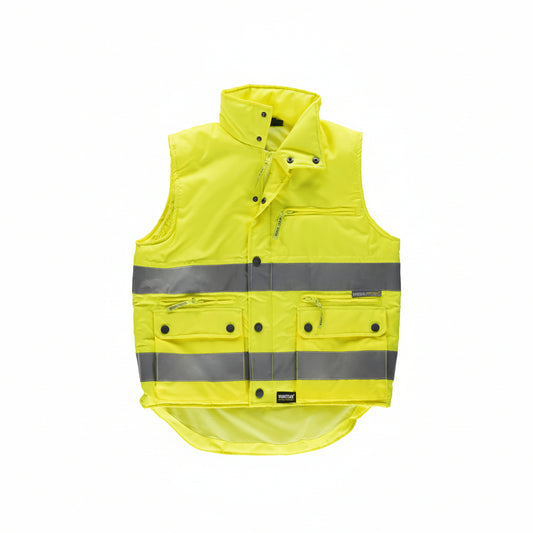 Gilet Imbottito Alta Visibilità Classe 2 Tessuto Oxford EN ISO 20471
