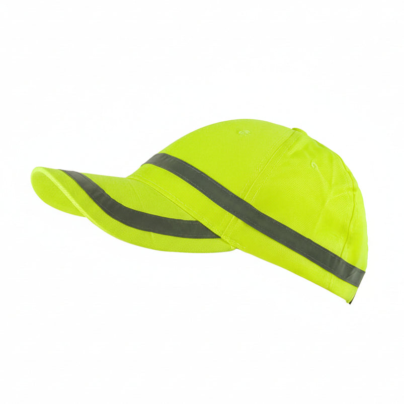 Cappello Alta Visibilità 6 Pannelli con Visiera Curva – 5,00€ cad. (min. 10 pz)