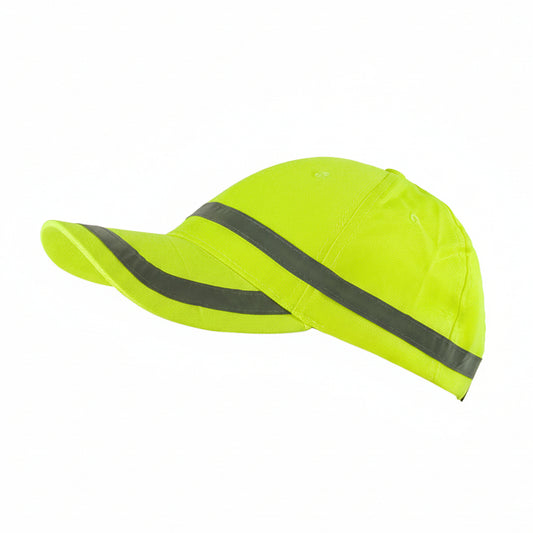 Cappello Alta Visibilità 6 Pannelli con Visiera Curva – 5,00€ cad. (min. 10 pz)