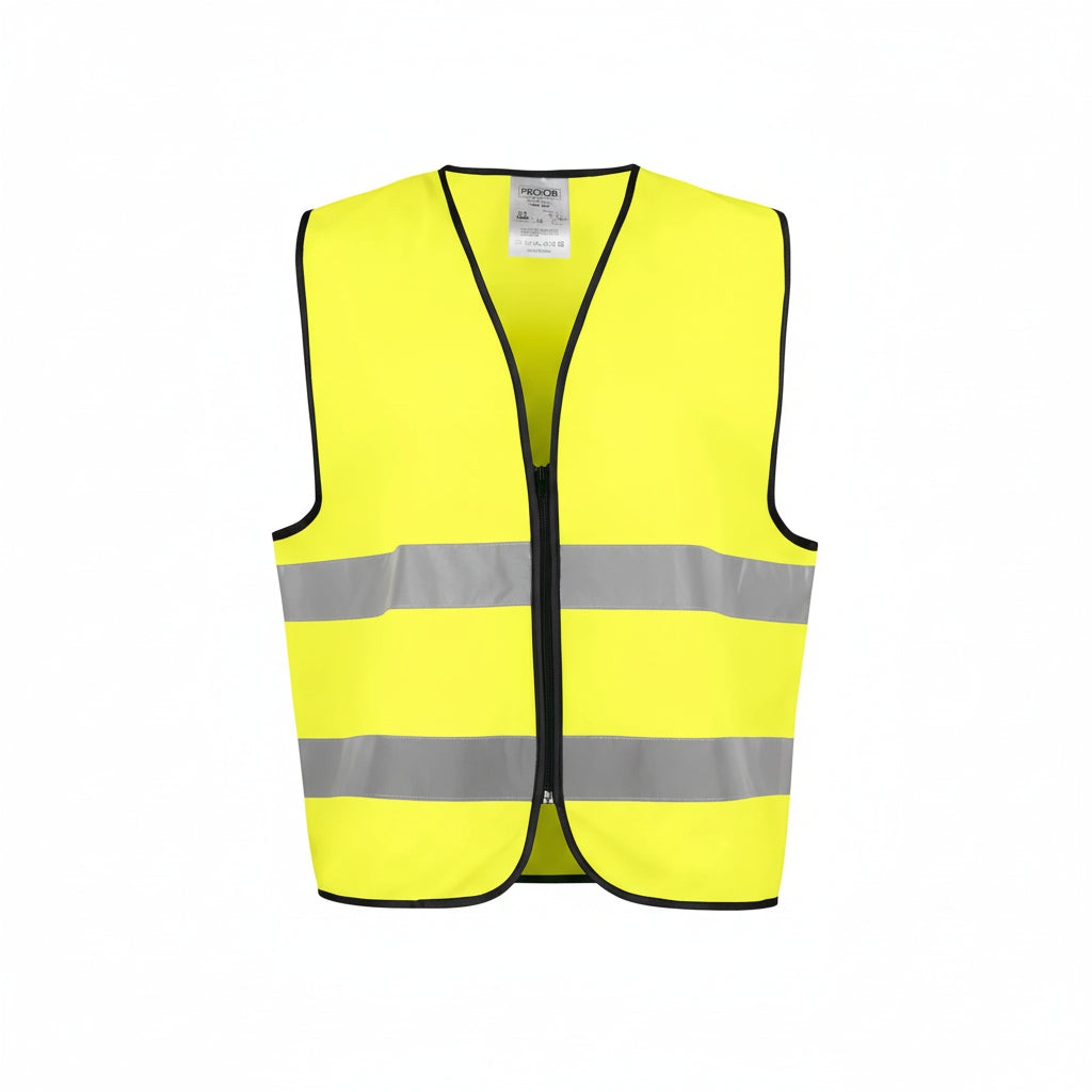 Gilet Alta Visibilità da Lavoro con Bande Riflettenti Certificato EN ISO