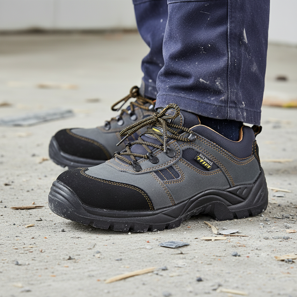 Scarpa antinfortunistica in cantiere